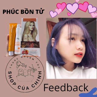 (KHÔNG TẨY 100%) Thuốc nhuộm tóc PHÚC BỒN TỬ tặng kèm OXY TRỢ NHUỘM