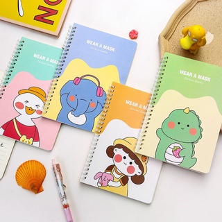 Sổ lò xo A5 bé gái các mẫu mới - sổ tay kẻ ngang khổ A5 - giao màu ngẫu nhiên