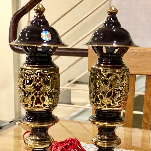 CẶP ĐÈN ĐIỆN BẰNG ĐỒNG