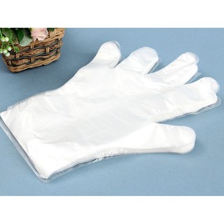 Bao tay xốp lụa/ găng tay nilong ÉP MÉP CHẮC CHẮN dùng trong salon cắt tóc nam nữ, bán bánh tráng trộn, tré trộn..