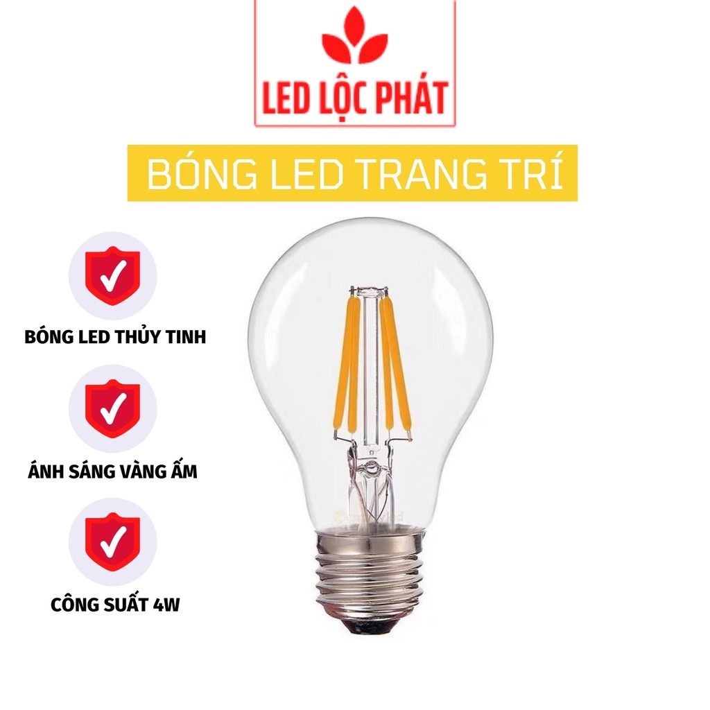 Bóng led Edison A60 trang trí kín nước