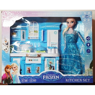 Búp bê công chúa băng giá Elsa II và dụng cụ nhà bếp phát nhạc