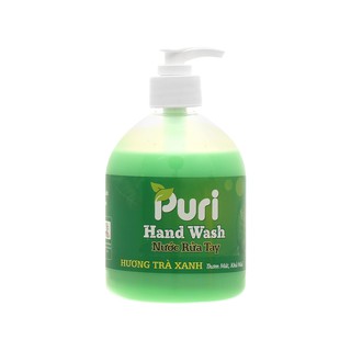 Nước rửa tay Puri hương trà xanh chai 500ml