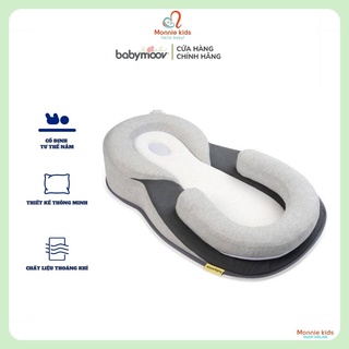 Đệm ngủ đúng tư thế Babymoov BM16170, gối chống trào ngược kèm đai cho bé - Monnie Kids