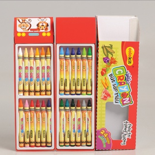 Bộ bút Sáp tô màu 24/16/12/10 màu Colokit Thiên Long bút sáp vẽ màu mỹ thuật tùy chọn bộ