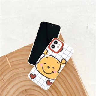 Ốp Iphone Gấu hoạt hình trái tim ốp lưng iphone cạnh vuông 6/6s/6splus/7/7plus/8/8plus/x//xs/11/12/13/pro/max/promax