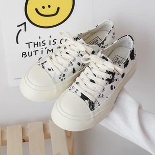 [Free Ship] Giay Thể Thao Nữ Ulzzang Bò Sữa Đế Bánh Mì ( kèm clip và ảnh thật)