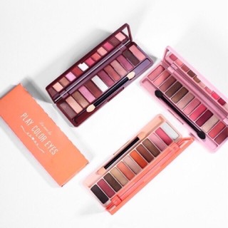 Bảng Phấn Mắt 12 màu Lameila Play Color Eyes Bảng Mới  Kèm Cọ Có Màu Nhũ
