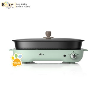 Bếp điện, nồi nướng lẩu đa năng Bear DHG-C40D5 3 khay tháo rời 1200W , bảo hành 12 tháng