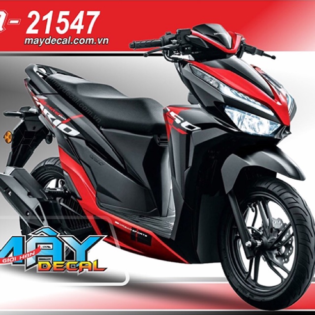 Tem rời Vario đỏ đen 2018