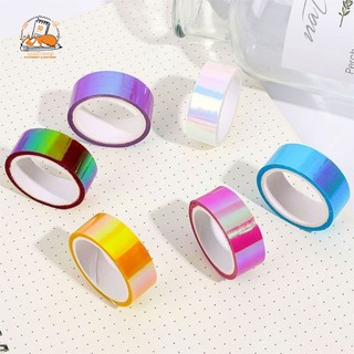[Mã LIFEBOOK2 giảm 10% đơn 0Đ] Cuộn băng keo kim tuyến - Washi kim tuyến óng ánh trang trí sổ tay, album, ảnh
