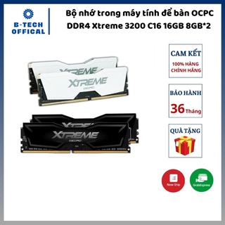 Bộ nhớ trong máy tính để bàn OCPC DDR4 Xtreme 3200 C16 16GB 8GB*2 - Hàng chính hãng bảo hành 36 tháng