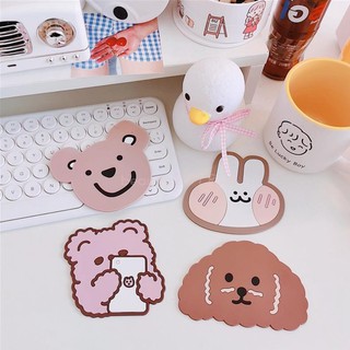 Miếng lót cốc cách nhiệt chống trượt hình hoạt họa đáng yêu phong cách Nhật Bản LC03