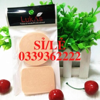 [ CHÍNH HÃNG ] Một gói 2 bông đánh phấn trang điểm Lukasi Sena Beauty