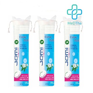 Bông tẩy trang Jomi túi 80 miếng và 120 miếng Cotton Pads nhập khẩu Nhật Bản [Chính hãng]