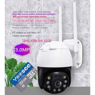 Camera WIFI Giám Sát Ngoài Trời Xoay 360 Độ Care Cam 30HS-200 Full HD 2034P 3.0Mpx