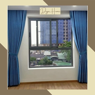 RÈM CỬA xanh dương chống nắng cực tốt , sang trọng, nhiều kích cỡ, hoạ tiết - Rèm Cửa DiGa