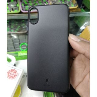 Ốp siêu mỏng iphone x màu đen hiệu Baseus