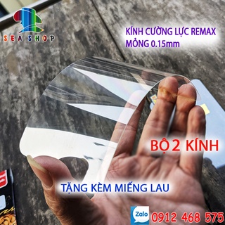 [BỘ 2] Kính cường lực REMAX dành cho iPhone 6,6plus,7,7plus,8,8plus,xs max, 11 Pro Max,12 mini -TRONG SUỐT-độ dày 0.15mm