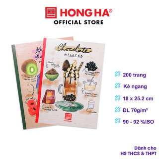 Vở kẻ ngang Hồng Hà 200 trang Study Cocktail 1429 (5 quyển)