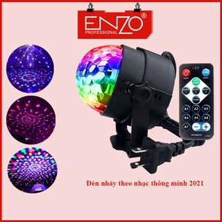 Đèn Nháy Theo Nhạc Led Cầu Gman Smart Mini, Đèn Chớp Theo Thạc Cảm Biến Thay Đổi Hình Và Màu Sắc Theo Điệu Nhạc - ENZO