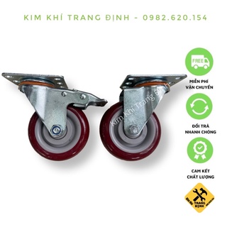 Bánh xe đẩy hàng xoay 360 độ cao cấp 10cm - dùng để thay thế và hỗ trợ vận chuyển hàng