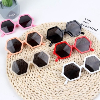 kính mát thời trang cho bé 2-9 tuổi hình lục giác, đi nắng chống bui, chống tia UV400- mã H1583