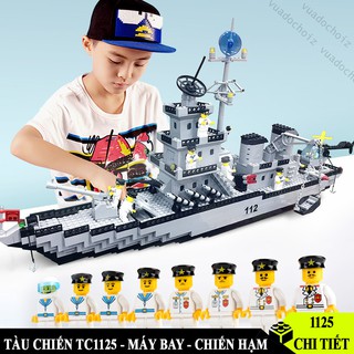 Đồ chơi lắp ráp Tàu Chiến TC1125 Hộp Giấy lắp ghép mô hình máy bay, robot, các phương tiện bảo vệ bờ biển