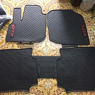 Thảm trải sàn, lót sàn cao su xe Honda City 2015 - 2021- Hàng cao su đúc không mùi- Mẫu 2