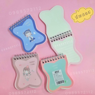 Sổ tay lò xo A7 bìa hoạt hình dễ thương 78015.