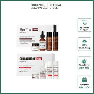 Bộ sản phẩm Trắng Da , chống lão hóa, giảm nám Medi peel Bio Intenes Gluthione 600 White Ampoule(Sét 4 món)