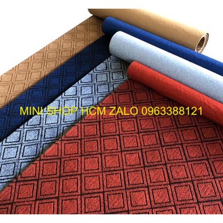 Thảm hoa văn thảm nỉ trải sàn hoạ tiết sọc 4 màu giá rẻ tpHCM