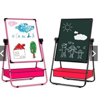Bảng Học Viết Vẽ 2 Mặt Xoay 360 -BẢNG EDU -Bảng di động 2 mặt có giá vẽ cho bé yêu siêu xinh