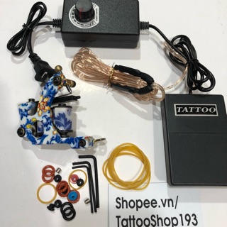Combo biến áp mini +máy xăm trung cấp