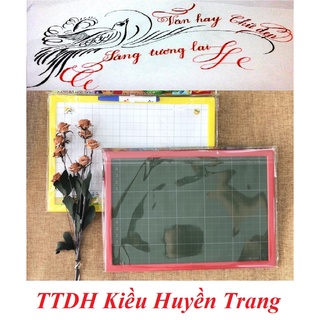 Bảng học sinh 2 mặt đen trắng Đức Thanh - Dùng bút dạ bảng và phấn trắng
