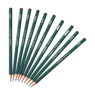 Bộ 10 cây chì gỗ phác thảo STABILO Othello (PC282-B10)