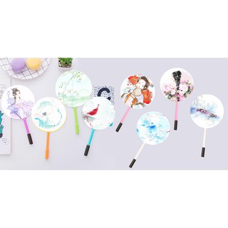 Bút quạt cổ trang BQI42 viết gel thần tượng hoạt hình army t trái tim dễ thương cute