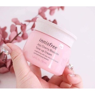Kem Dưỡng Trắng, Nâng Tone Màu Da Innisfree Jeju Cherry Blossom Tone Up Cream 50ml