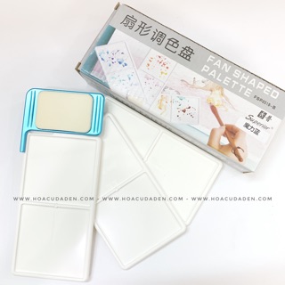 [DA ĐEN] Palette Pha Màu Dạng Quạt Superior