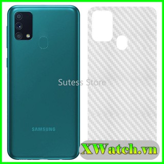 Miếng Dán Lưng Cacbon Samsung Galaxy A32 4G 5G A52 A72 A12 A02S chống bám vân tay