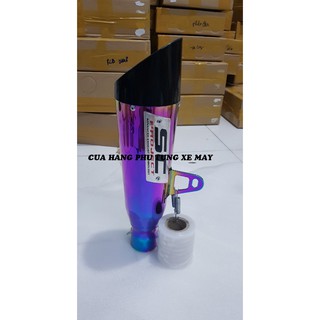 Lon pô SC xéo 7 màu - không kèm cổ pô