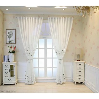 thanh lý rèm voan 3m cao 2m7 đã may khoen lỗ sẵn chưa kèm thanh