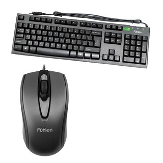 Bộ chuột phím có dây Fuhlen L411 + L102 - tem Ninza, bảo hành 2 năm
