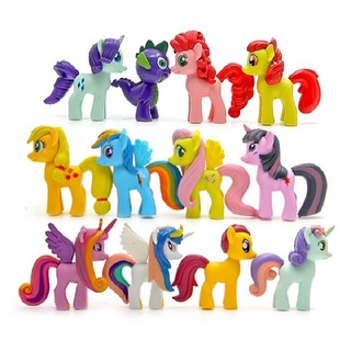 [Thiên thần cho bé] Set 12 ngựa Pony loại lớn 7cm