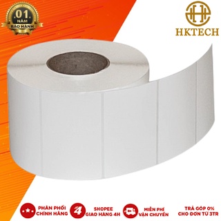 [Rẻ vô địch] [Chính hãng] Decal pvc, tem pvc nhiệt dùng cho máy in nhiệt, tem pvc nhiệt khổ 60x40 mm, cuộn 30m