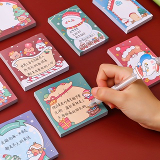 Giấy Note ghi chú Merry Christmas hình chữ nhật 6*9cm 50 tờ