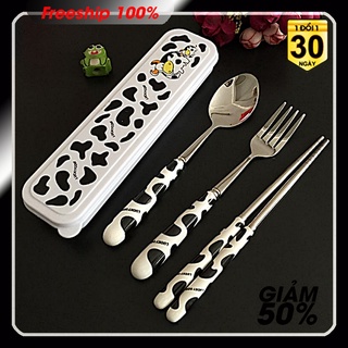 Thiết kế vừa vặn tay cầm Tay cầm gốm sứ bò sữa Chất liệu INOX 410 an toàn thực phẩm, và bền bỉ hơn so với các chất liệu