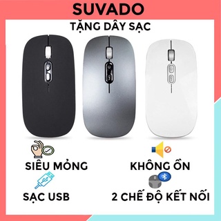 Chuột Không Dây M103 Chuột Bluetooth wireless 2 chức năng tự sạc cho laptop Macbook Ipad, Pin Sạc 1600 Dpi