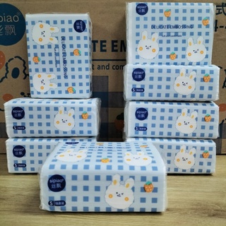 Giấy Ăn Thỏ Vỏ Xanh 4 Lớp (176 Tờ)