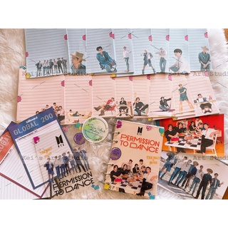 [BTS - PERMISSION TO DANCE] Binder, bìa sổ, giấy note, giấy refill